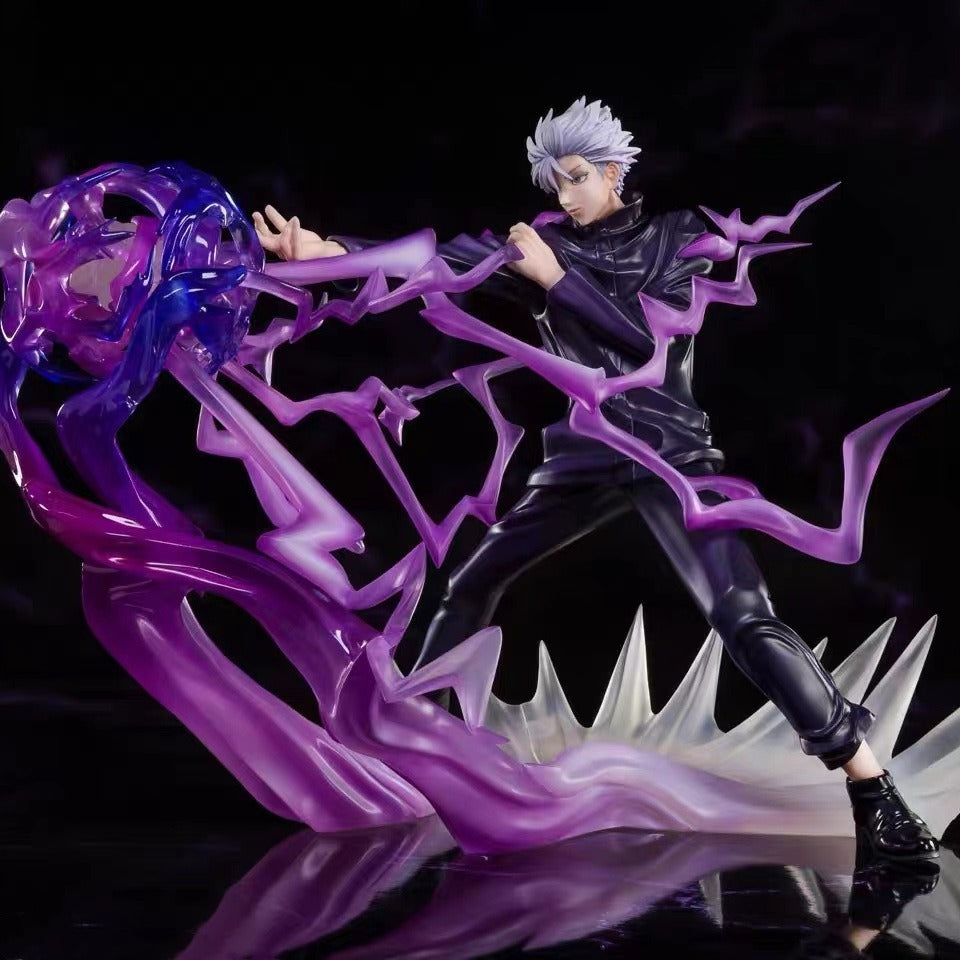 Anime Display Figure With Translucent Spell Effects