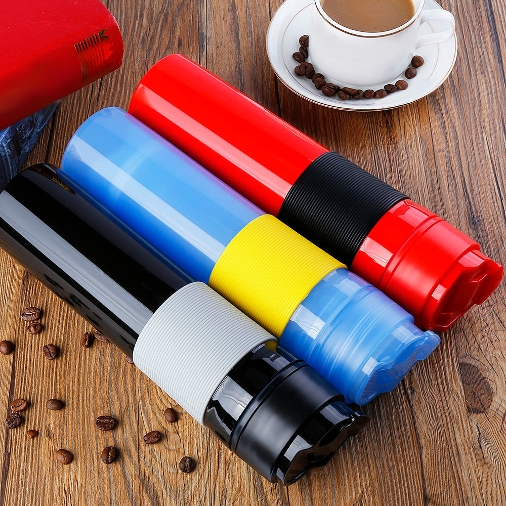 Portable French Press Travel Mug: 300ml Leak-Proof