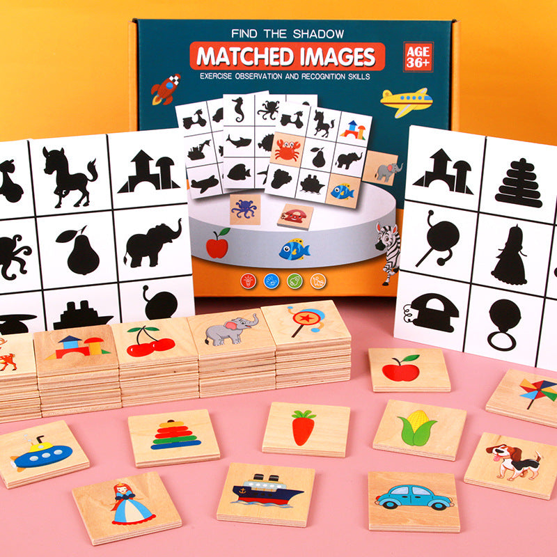 Shadow Matching Puzzle for Toddler Learning & Play