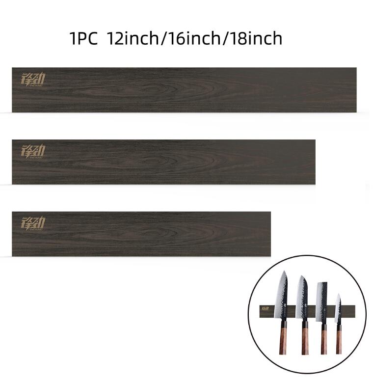 Magnetic Knife Strip Handmade Acacia Wood Wall Holder