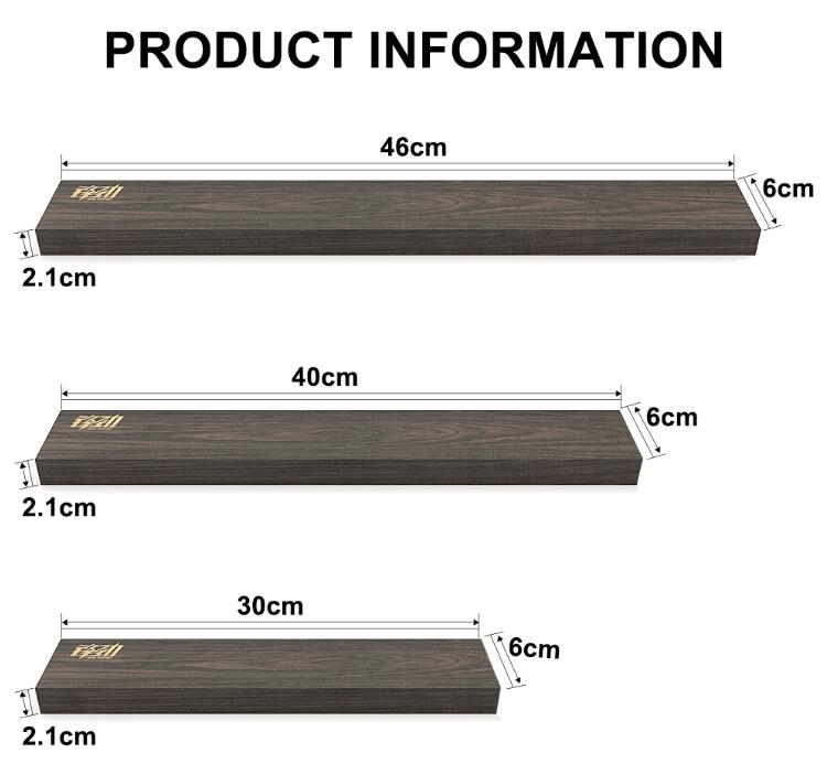 Magnetic Knife Strip Handmade Acacia Wood Wall Holder