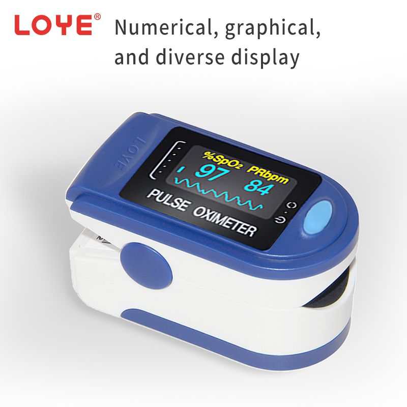 Fingertip Pulse Oximeter with Large Color OLED Display