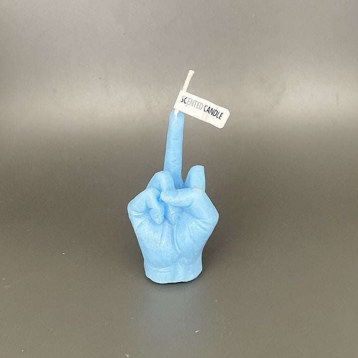 Middle Finger Candle for Bold, Funny Statement Decor