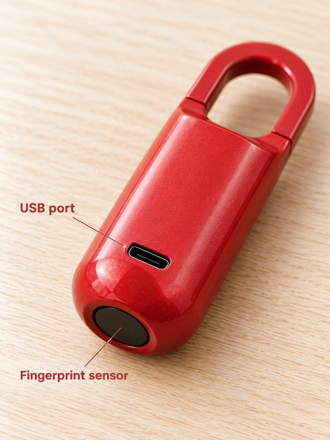Fingerprint Padlock for Travel: Open With One Touch