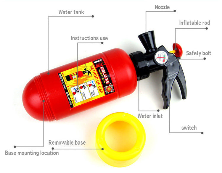 Fireman Water Gun Backpack Toy for Outdoor Summer Play