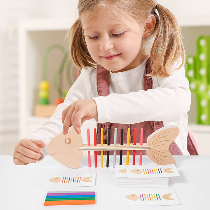 Montessori Color Sorting Toy for Fine Motor Play
