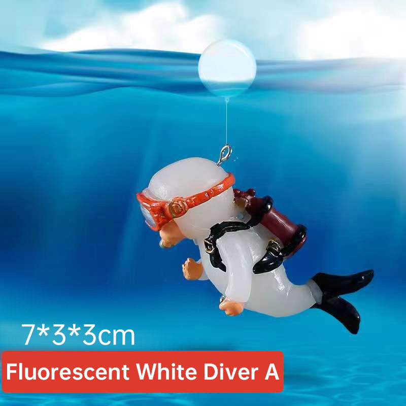 Aquarium Diver Decoration for Playful Underwater Scenes