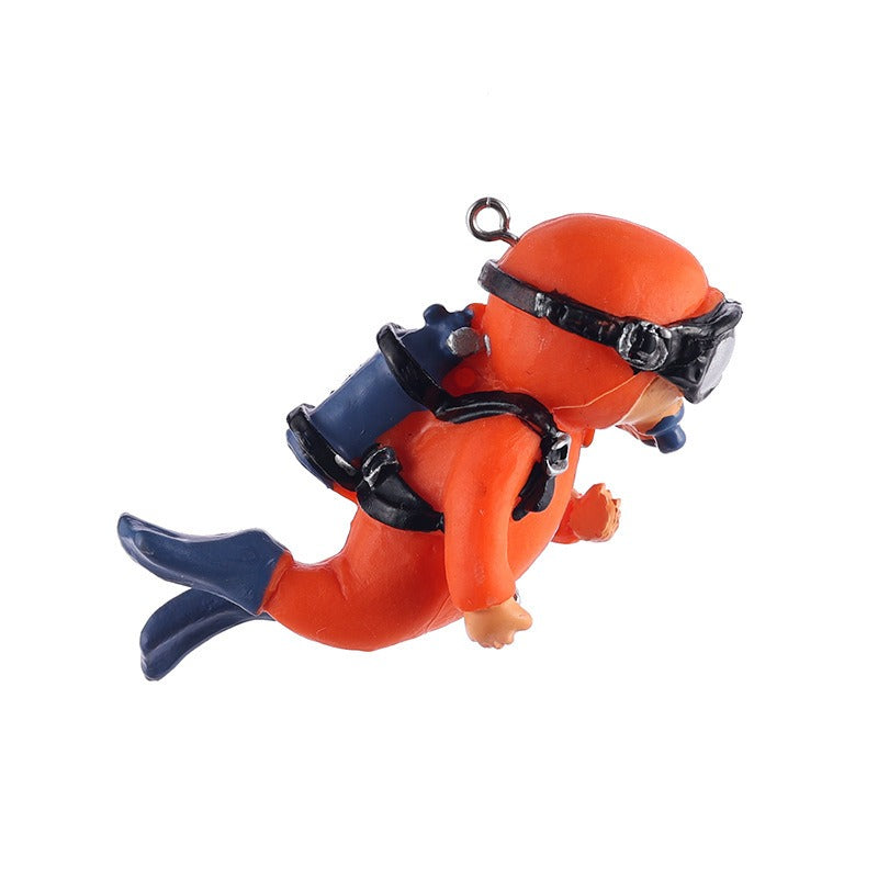 Aquarium Diver Decoration for Playful Underwater Scenes
