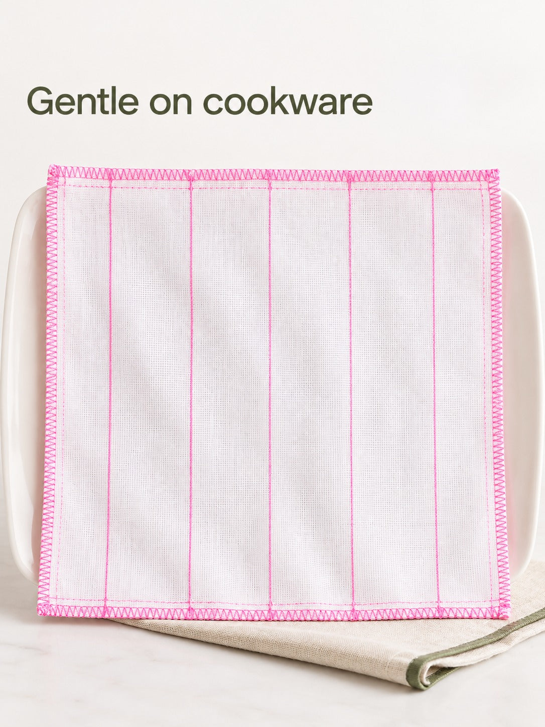 Multi-Layer Wood Fiber Dish Cloth That Won't Scratch Pans