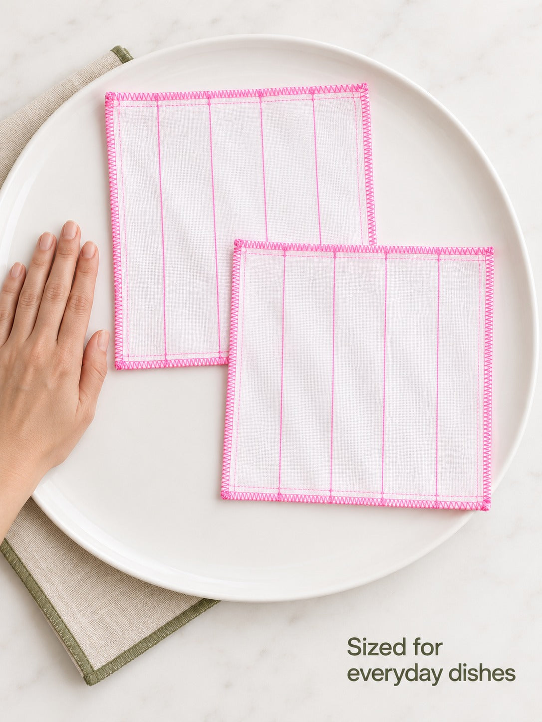Multi-Layer Wood Fiber Dish Cloth That Won't Scratch Pans