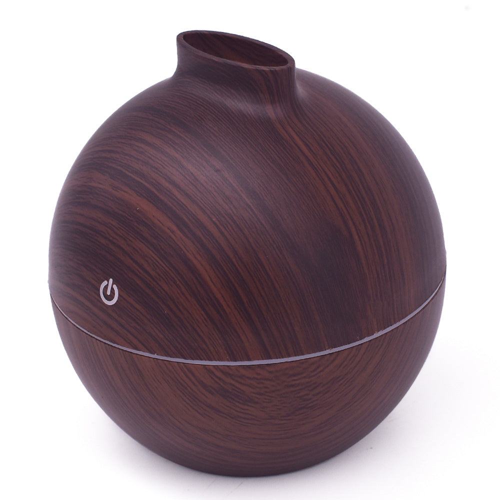 Wood Grain Desktop Humidifier with Ambient LED Light