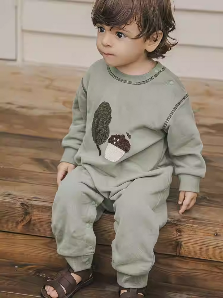 Fleece Baby Jumpsuit for Warm, Easy Outdoor Dressing