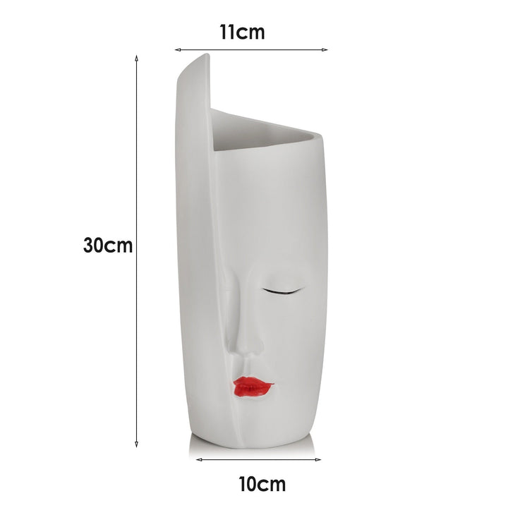 Sculptural Face Vase for Modern Artistic Foyer Decor