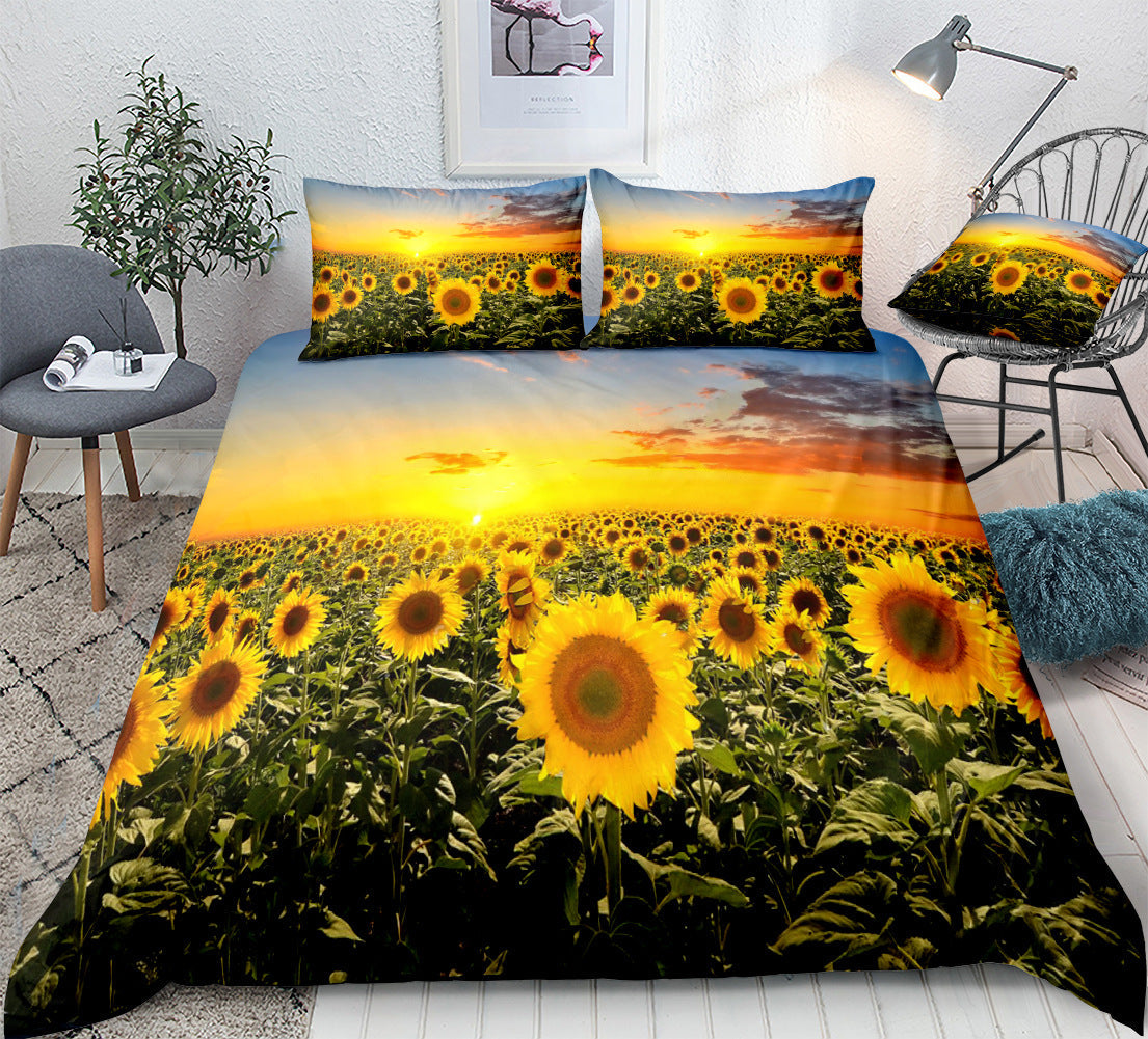 Sunflower Bedding Set for a Bright, Cheerful Bedroom