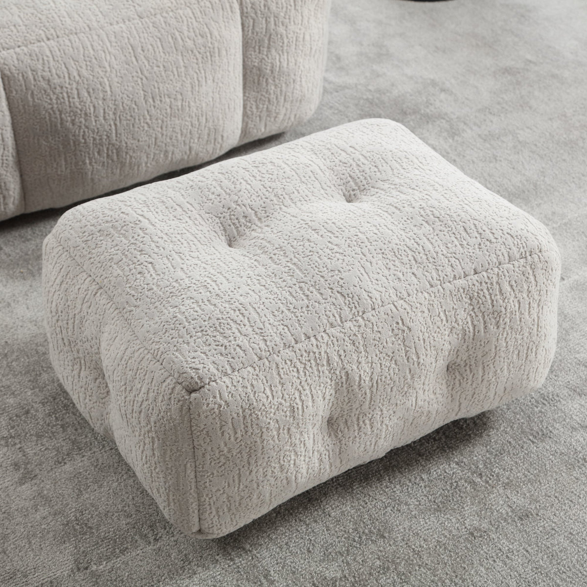 Memory Foam Bean Bag Chair Set with Matching Footstool