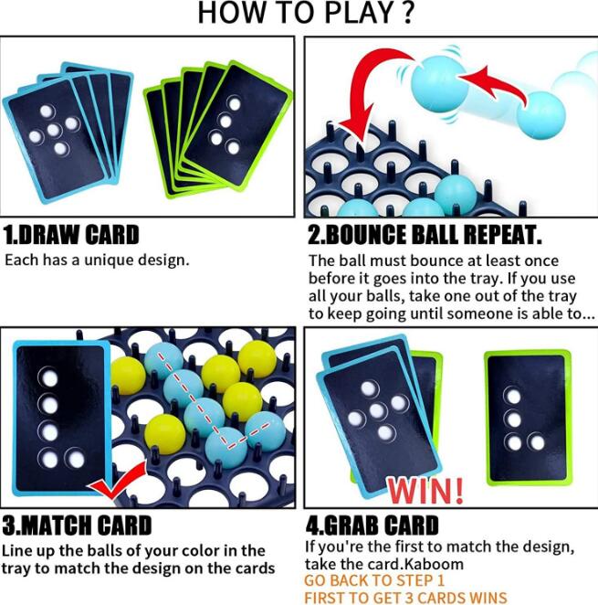 Bouncing Ball Board Game for Fast Family Party Fun