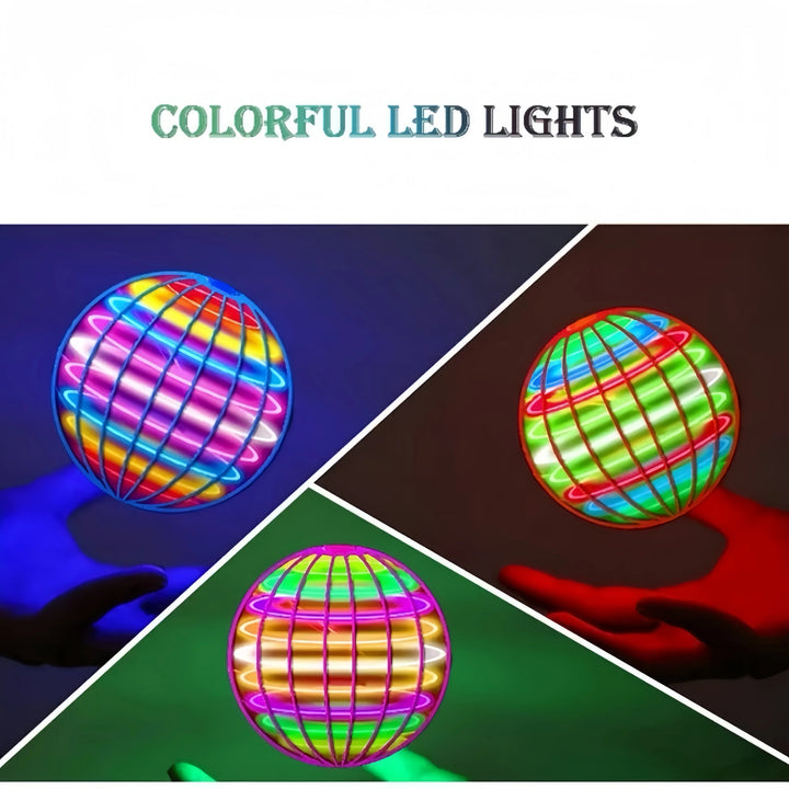 LED Flying Ball Toy With Automatic Return & Hover Play