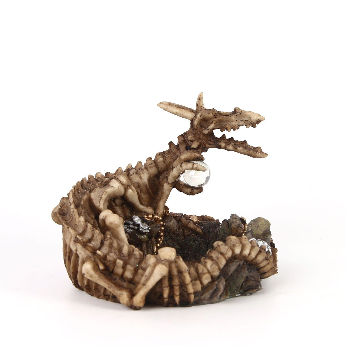 Dragon Skeleton Ashtray Gothic Fantasy Tabletop Decor