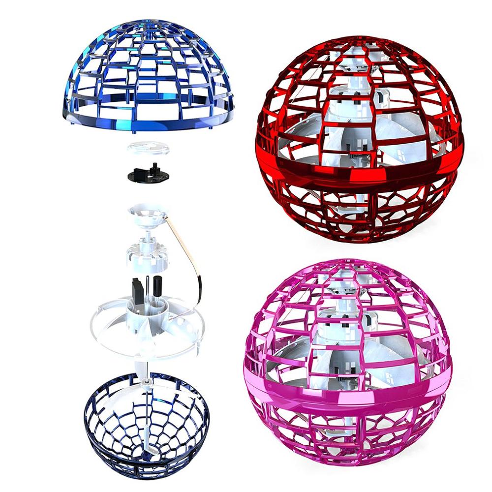 LED Flying Spinner Boomerang Toy for Indoor Tricks at Night
