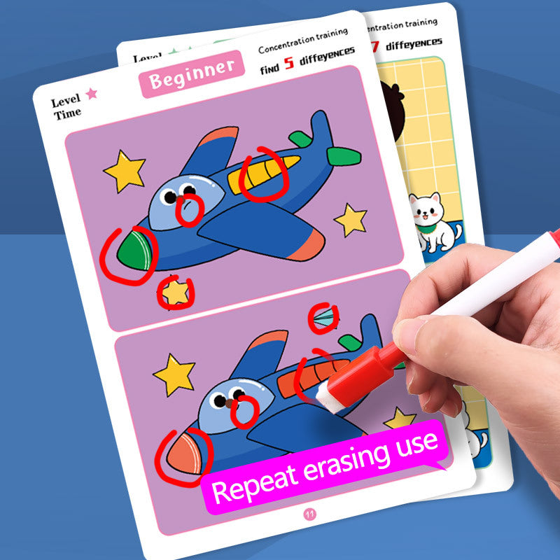 Spot the Difference Cards for Focus Practice Ages 3-6
