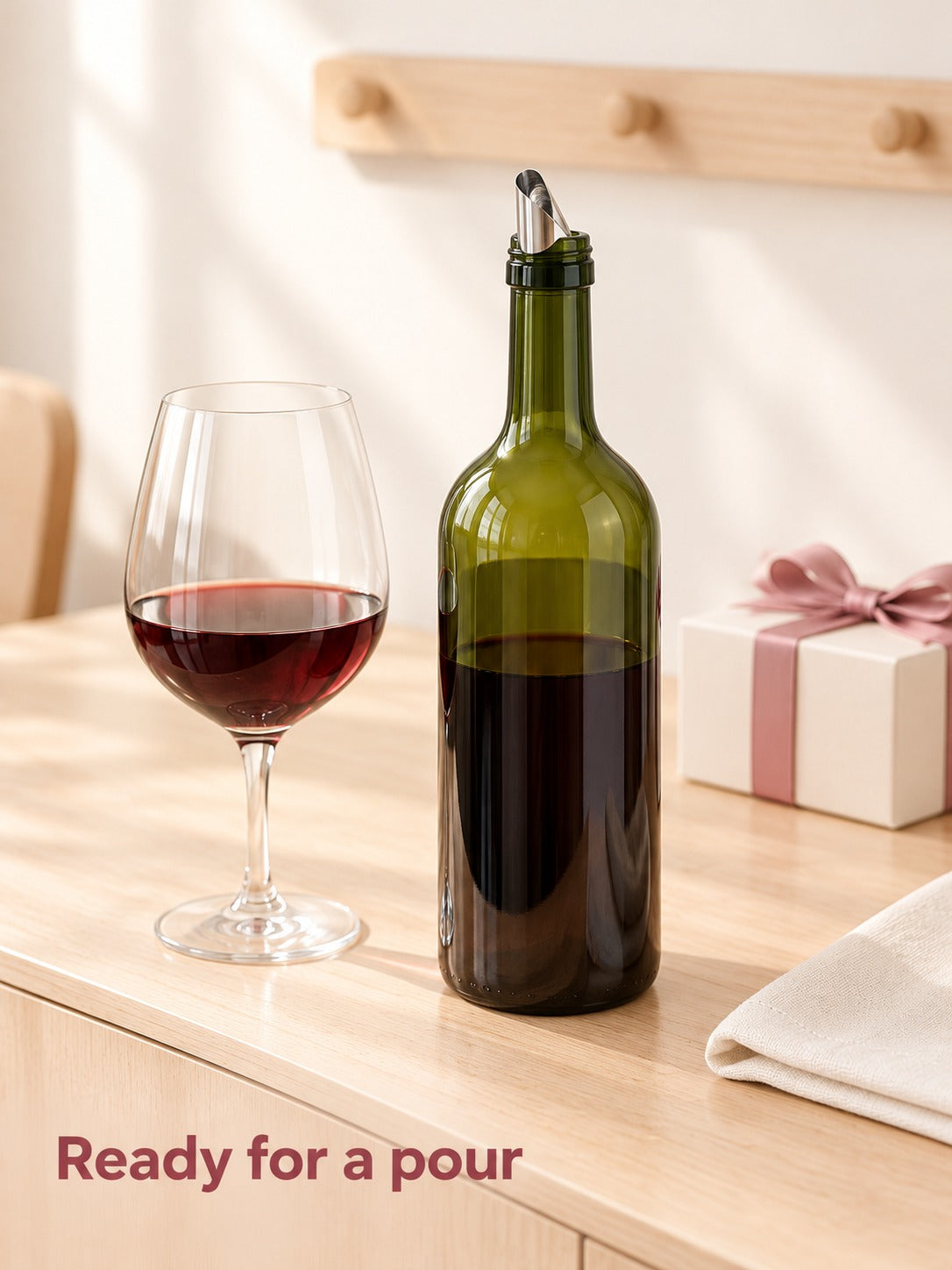 Foil Wine Pourer Spout That Stops Drips at the Neck