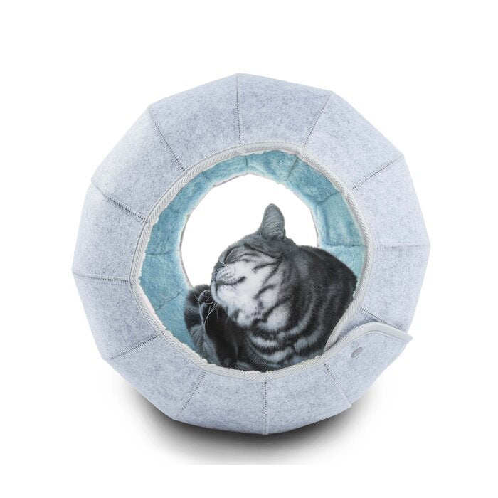 Foldable Cat Bed & Tunnel for Cozy Small-Space Comfort