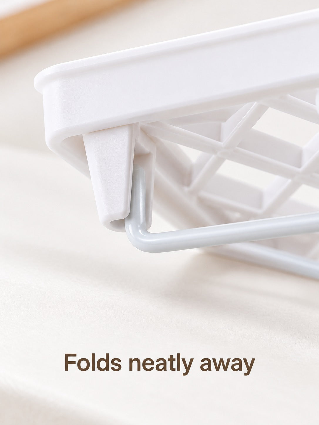 Foldable Desk Storage Rack for a Tidy Two-Tier Setup