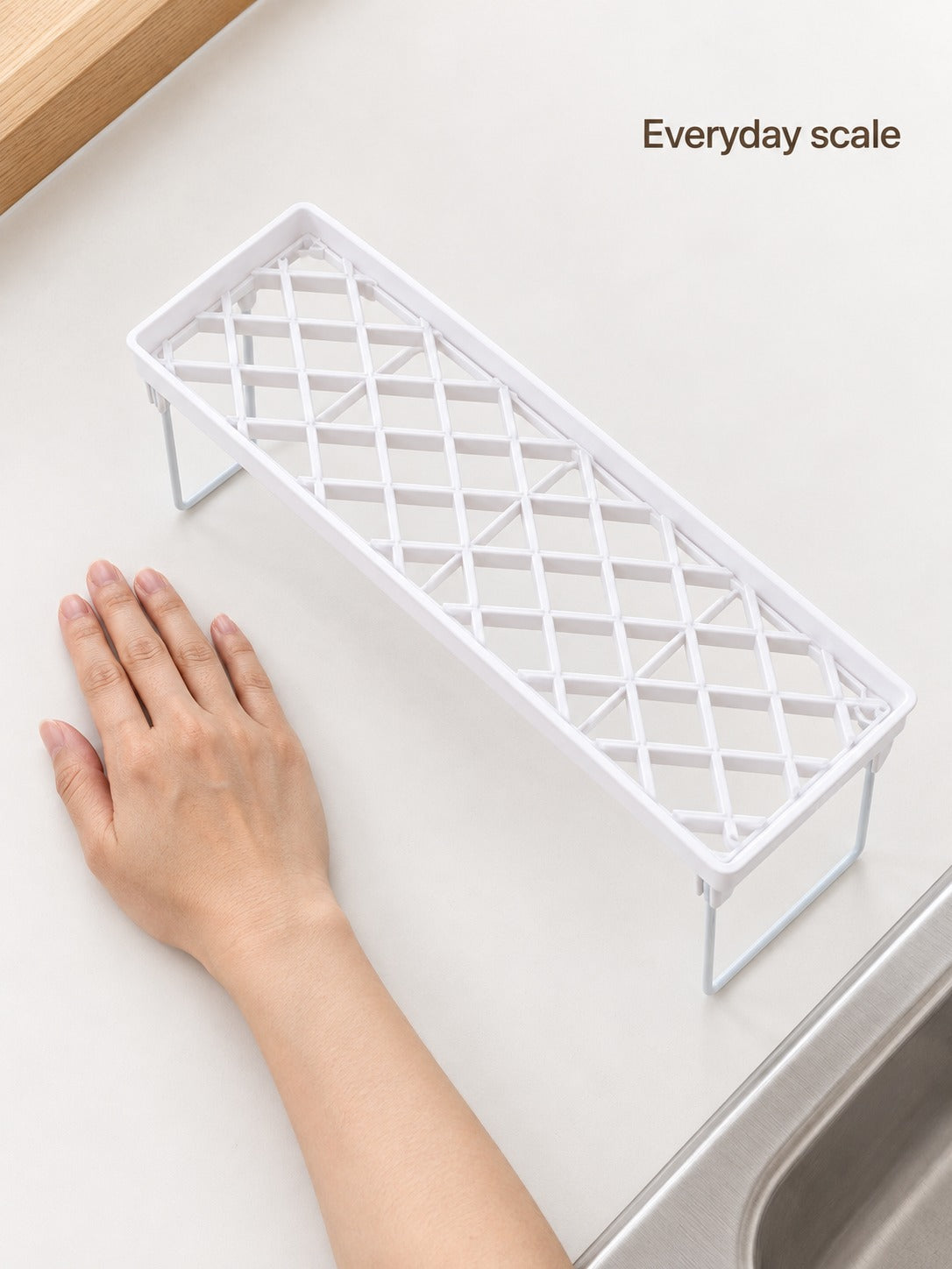 Foldable Desk Storage Rack for a Tidy Two-Tier Setup