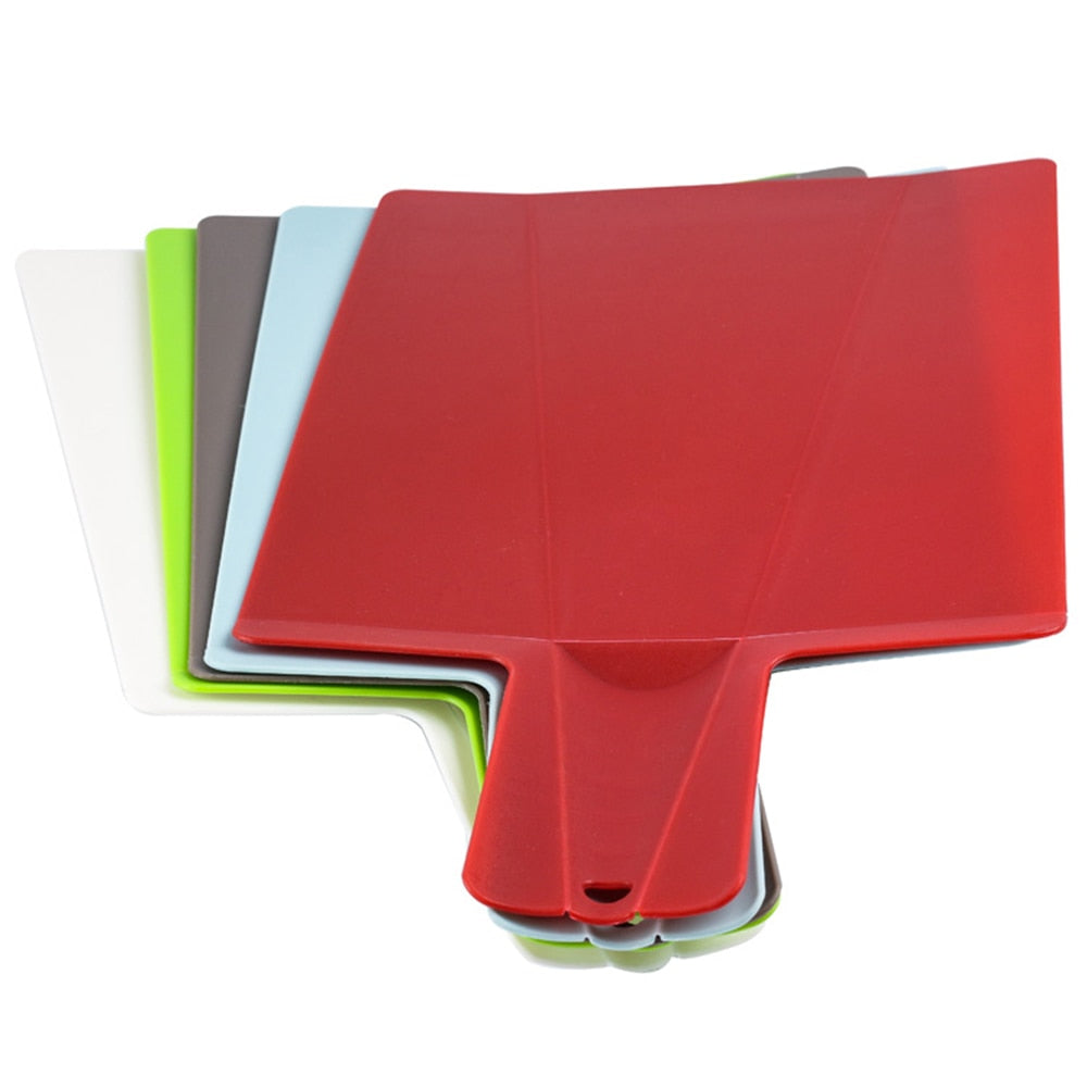 Foldable Cutting Board with Scoop for Easy Food Transfer