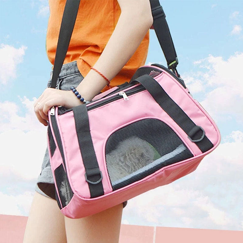 Foldable Pet Carrier Bag for Easier Small-Pet Travel
