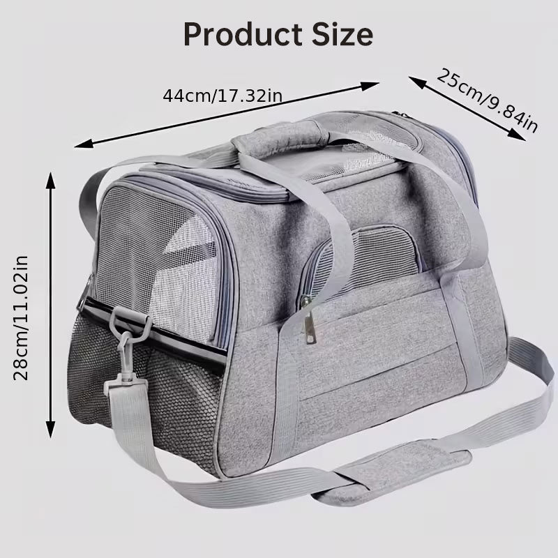 Foldable Pet Carrier Bag for Easier Small-Pet Travel