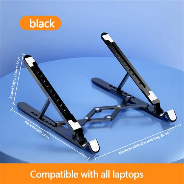 Foldable Laptop Stand with Cooling Fans for Desk & Travel
