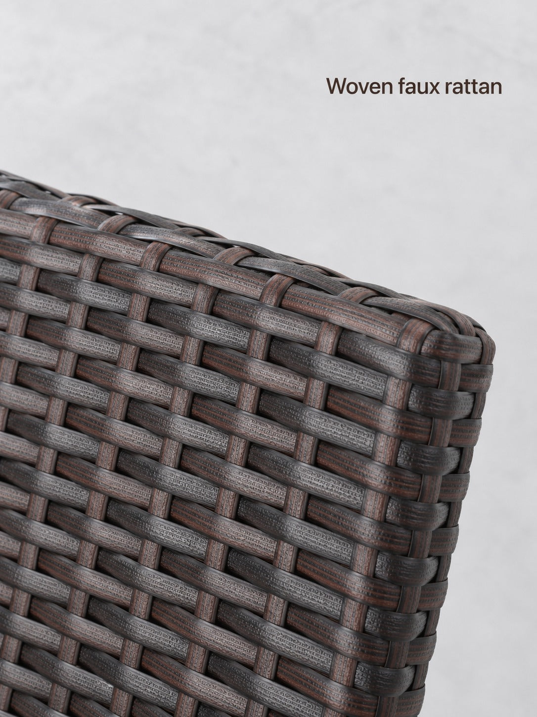 Foldable Outdoor Bar Stools: Faux Rattan Patio Set