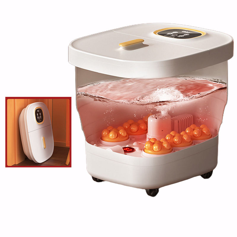 Foldable Foot Spa Bath Massager with Heat and Bubbles