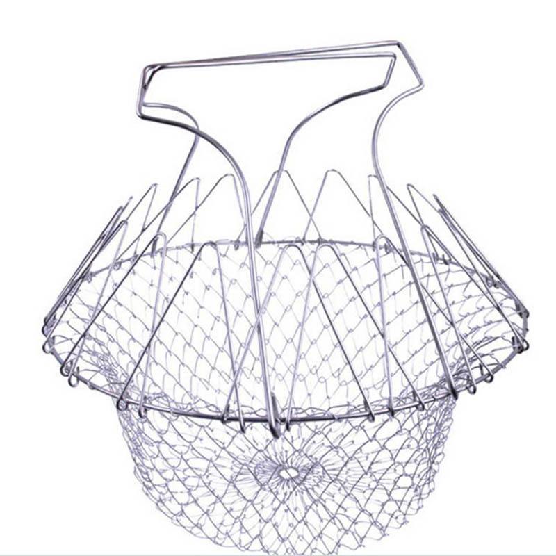 Foldable Steamer Strainer Basket for Pots and Pans