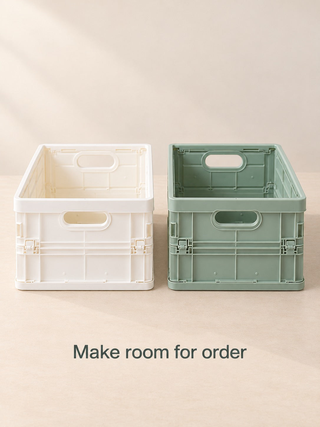 Foldable Storage Box for Dorm Desks and Small Spaces