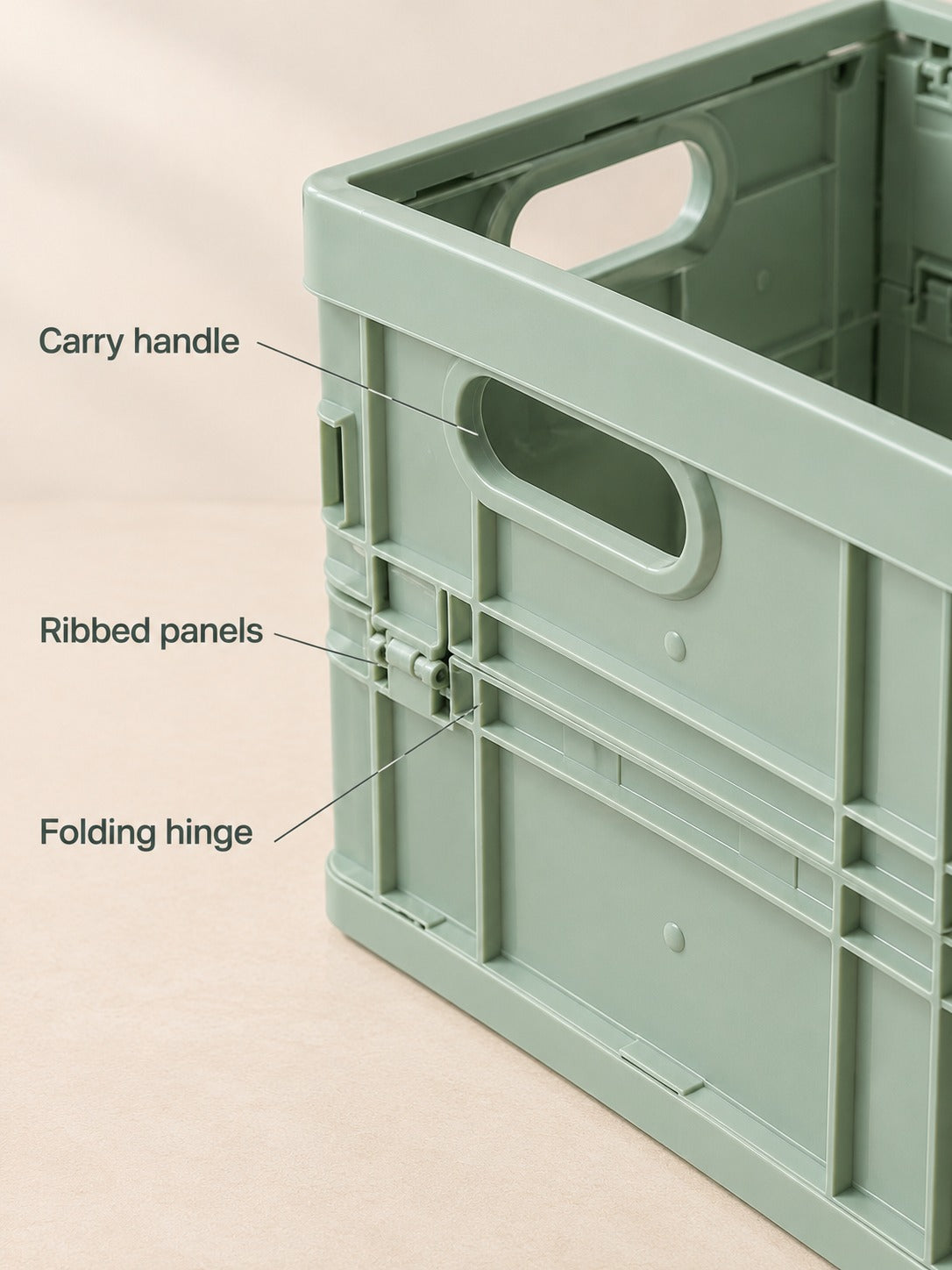 Foldable Storage Box for Dorm Desks and Small Spaces