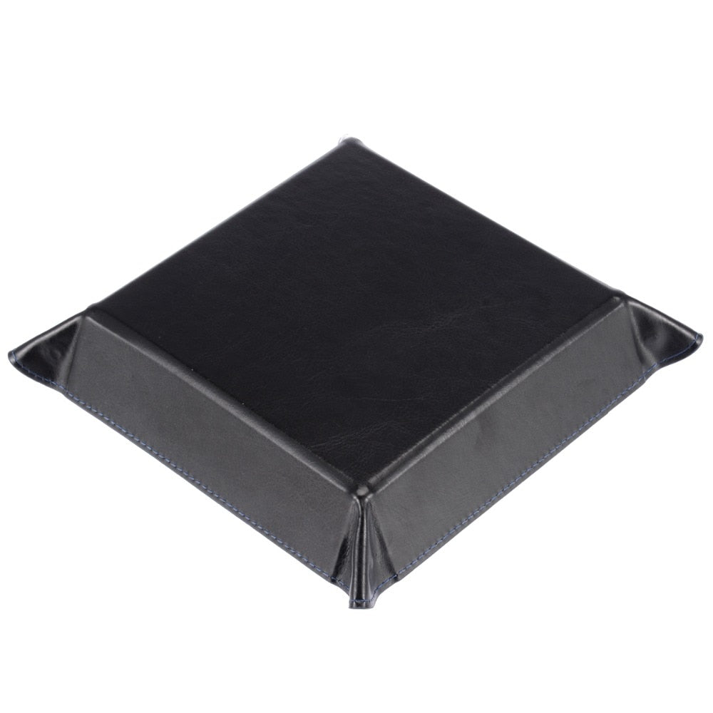 Foldable PU Leather Dice Tray and Key Organizer Box