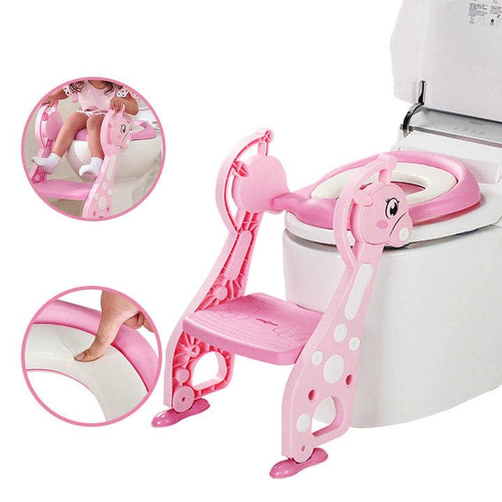 Folding Potty Training Seat with Step Ladder for Toddlers