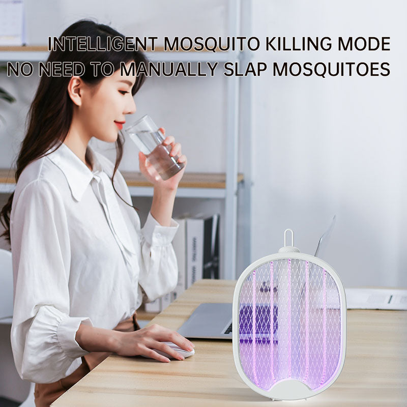 Folding Electric Mosquito Swatter and UV Mosquito Lamp