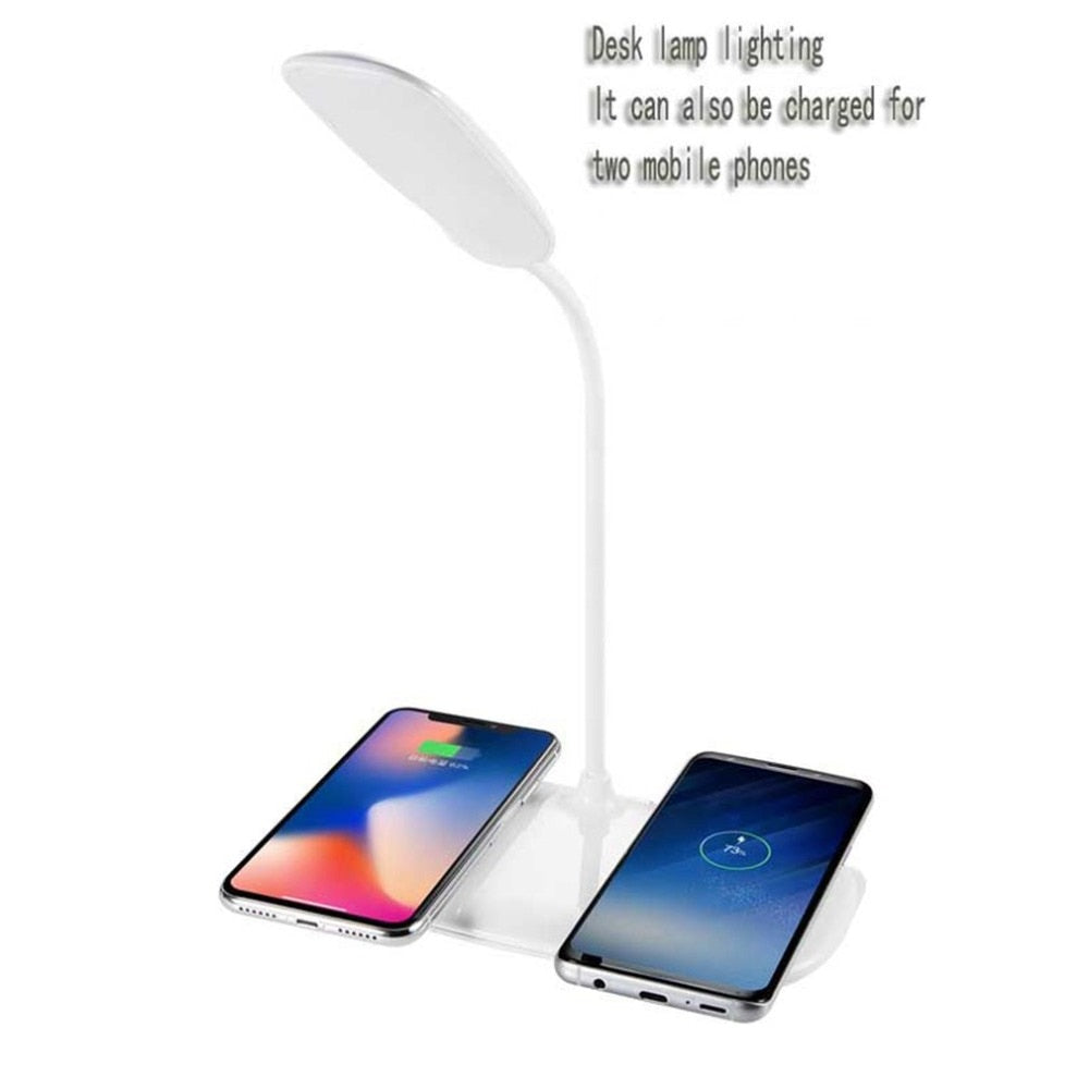 Folding LED Desk Lamp With Wireless Phone Charging