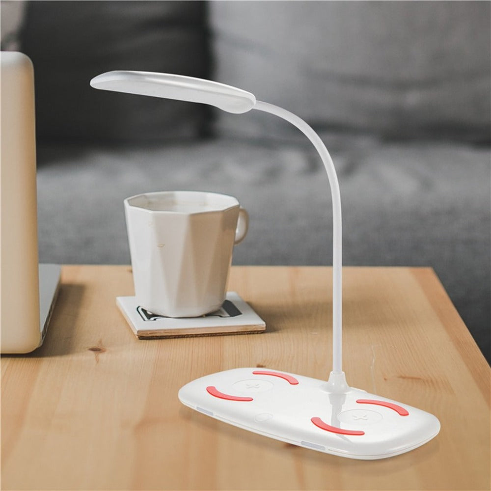 Folding LED Desk Lamp With Wireless Phone Charging