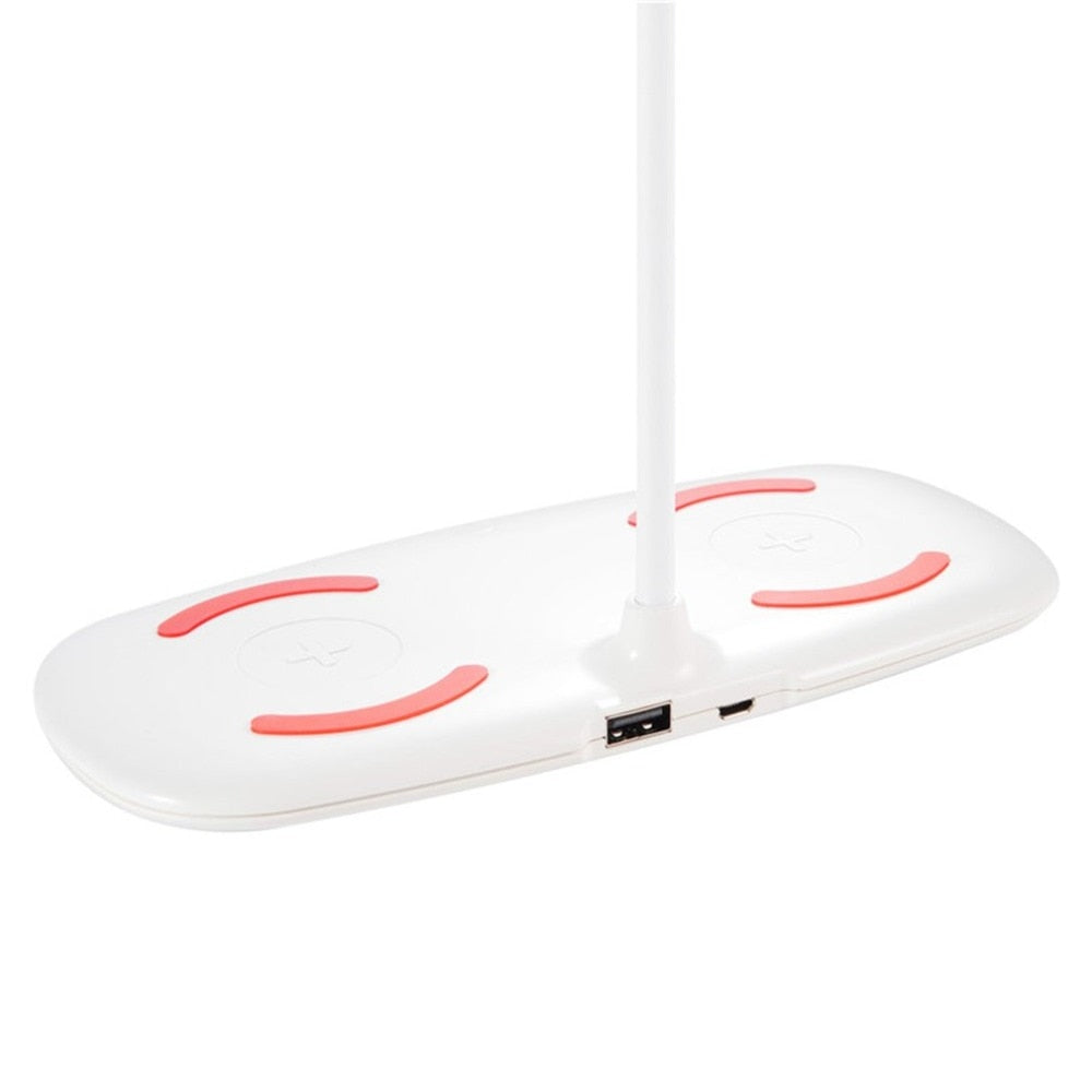 Folding LED Desk Lamp With Wireless Phone Charging