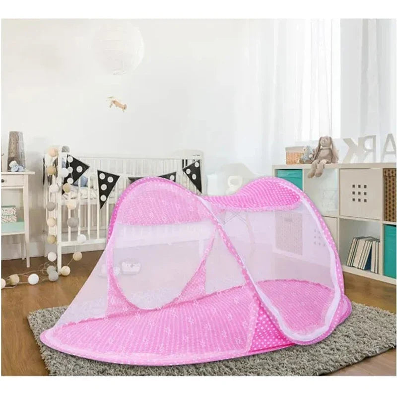Folding Baby Mosquito Net Bed With Padded Sleep Mat