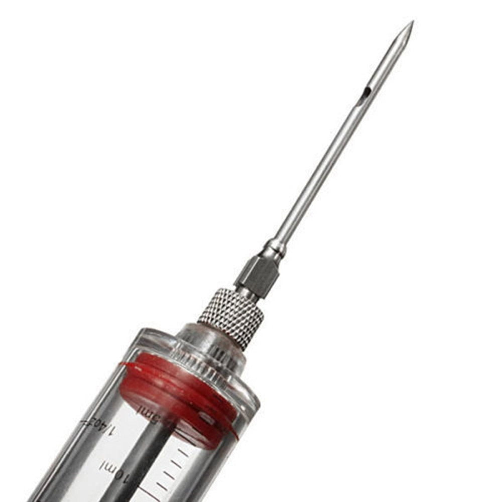 Meat Marinade Injector Syringe for Juicier BBQ Flavor