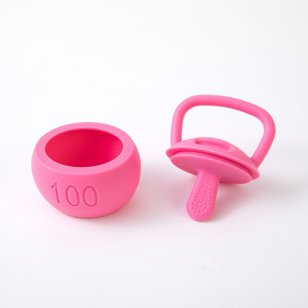 Baby Silicone Dumbbell Teether for Soothing Sore Gums
