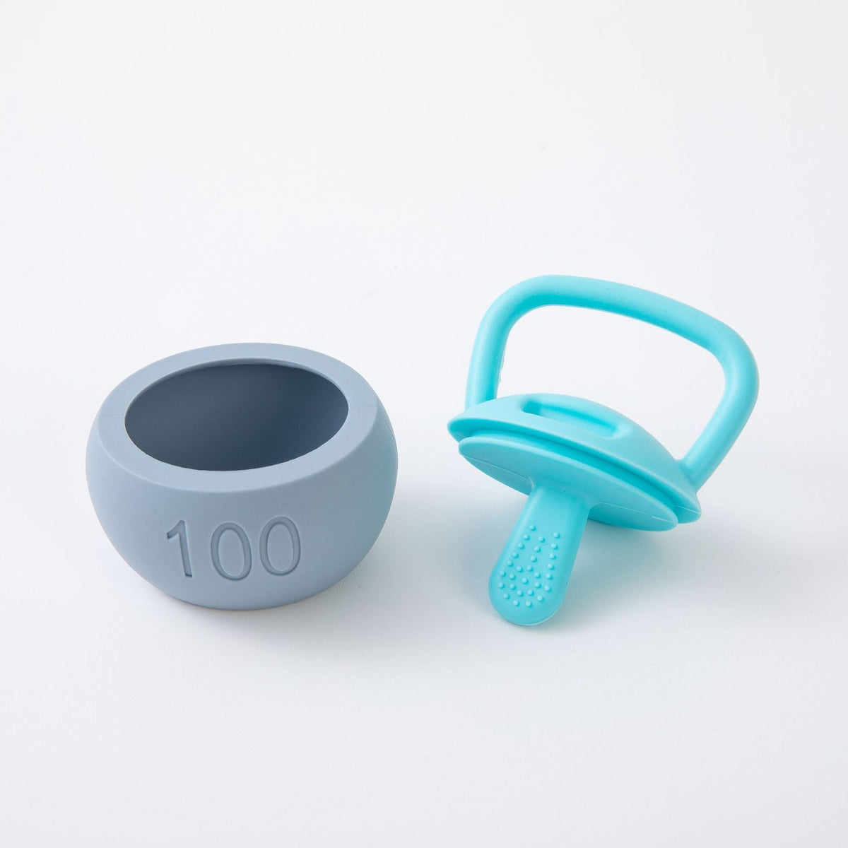 Baby Silicone Dumbbell Teether for Soothing Sore Gums