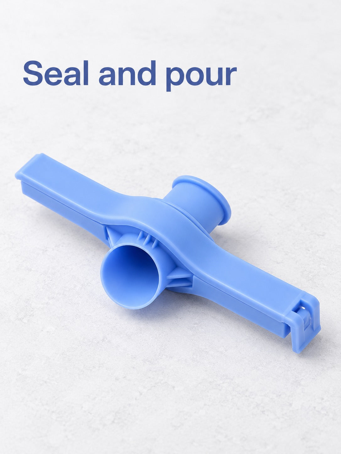 Food Sealing Clip with Pour Spout Keeps Snacks Fresh