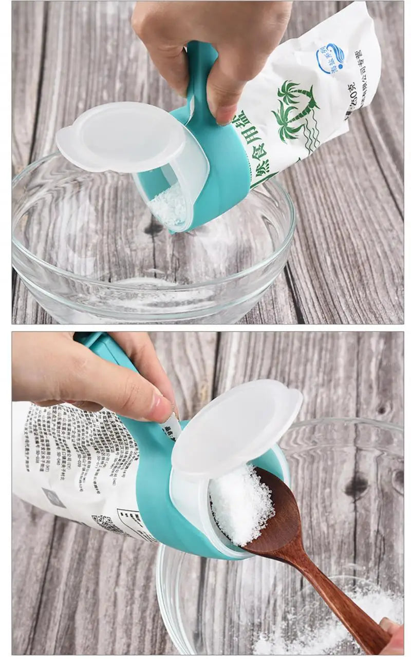 Snack Bag Clips With Pour Spout for Mess-Free Pouring
