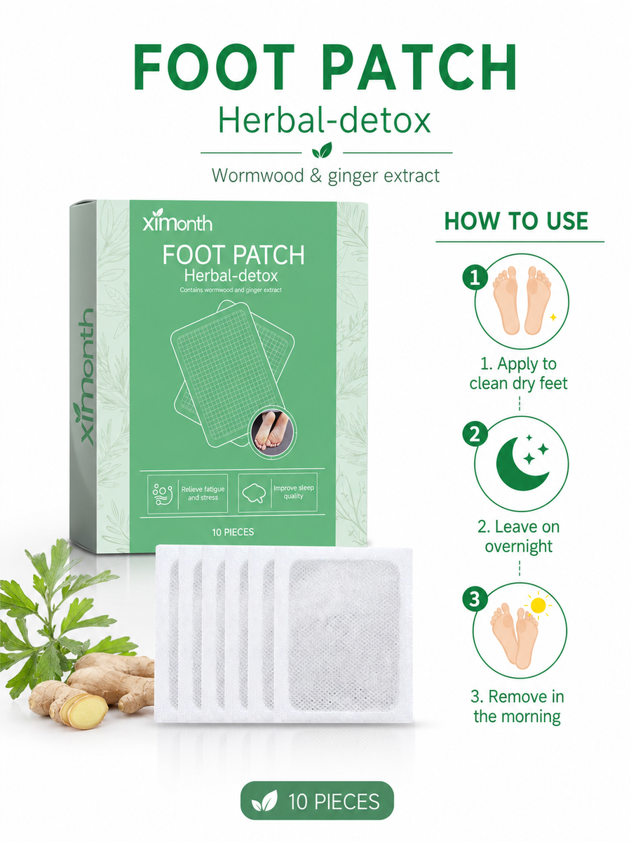Overnight Foot Detox Patches – Stress Relief & Better Sleep